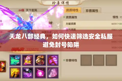 天龙八部经典,如何快速筛选安全私服避免封号陷阱 天龙八部经典,如何快速筛选安全私服避免封号陷阱