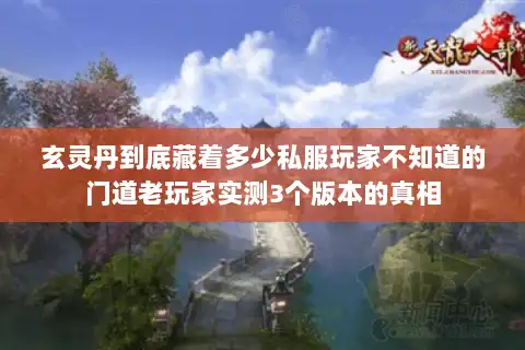 玄灵丹到底藏着多少私服玩家不知道的门道老玩家实测3个版本的真相