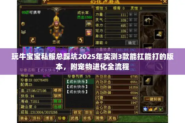 玩牛宝宝私服总踩坑2025年实测3款能扛能打的版本,附宠物进化全流程 玩牛宝宝私服总踩坑2025年实测3款能扛能打的版本,附宠物进化全流程