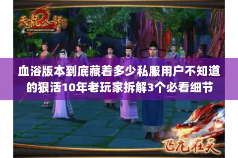 血浴版本到底藏着多少私服用户不知道的狠活10年老玩家拆解3个必看细节