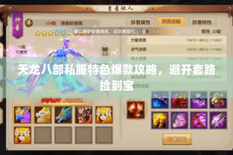 天龙八部私服特色爆款攻略，避开套路捡到宝