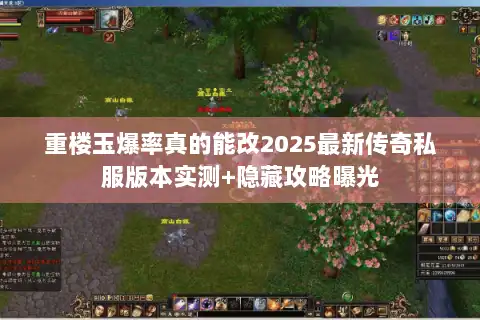 重楼玉爆率真的能改2025最新传奇私服版本实测+隐藏攻略曝光