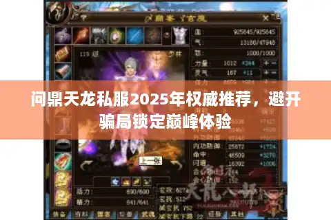 问鼎天龙私服2025年权威推荐，避开骗局锁定巅峰体验
