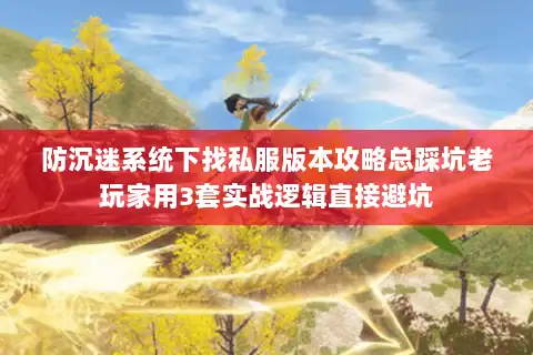 防沉迷系统下找私服版本攻略总踩坑老玩家用3套实战逻辑直接避坑