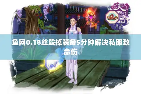 鱼网0.18丝毁掉装备5分钟解决私服致命伤