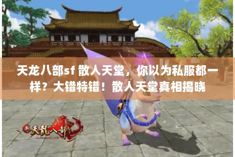 天龙八部sf 散人天堂，你以为私服都一样？大错特错！散人天堂真相揭晓