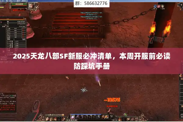 2025天龙八部SF新服必冲清单，本周开服前必读防踩坑手册