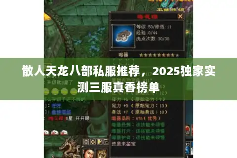 散人天龙八部私服推荐，2025独家实测三服真香榜单