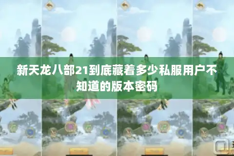 新天龙八部21到底藏着多少私服用户不知道的版本密码 新天龙八部21到底藏着多少私服用户不知道的版本密码