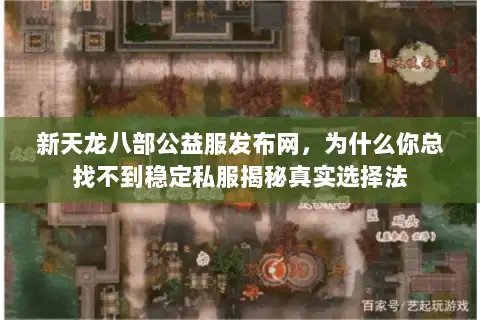 新天龙八部公益服发布网,为什么你总找不到稳定私服揭秘真实选择法 新天龙八部公益服发布网,为什么你总找不到稳定私服揭秘真实选择法