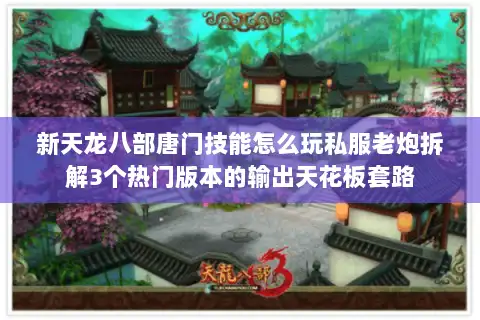 新天龙八部唐门技能怎么玩私服老炮拆解3个热门版本的输出天花板套路 新天龙八部唐门技能怎么玩私服老炮拆解3个热门版本的输出天花板套路