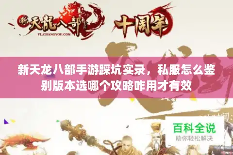 新天龙八部手游踩坑实录，私服怎么鉴别版本选哪个攻略咋用才有效