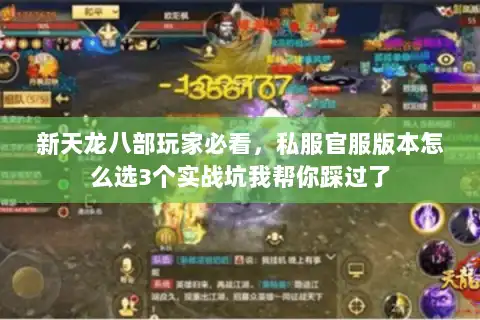新天龙八部玩家必看，私服官服版本怎么选3个实战坑我帮你踩过了