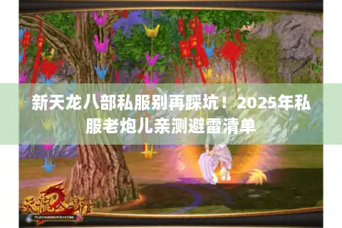 新天龙八部私服别再踩坑！2025年私服老炮儿亲测避雷清单