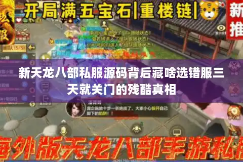 新天龙八部私服源码背后藏啥选错服三天就关门的残酷真相