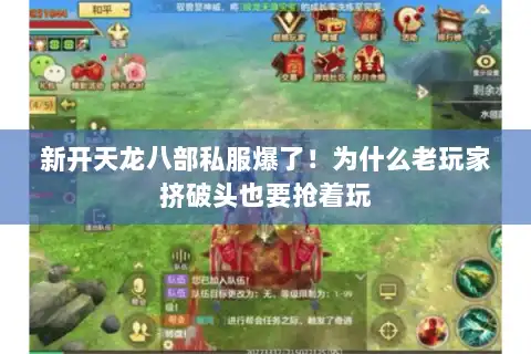 新开天龙八部私服爆了！为什么老玩家挤破头也要抢着玩