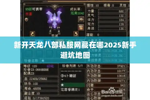 新开天龙八部私服网藏在哪2025新手避坑地图