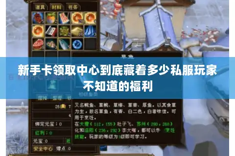 新手卡领取中心到底藏着多少私服玩家不知道的福利 新手卡领取中心到底藏着多少私服玩家不知道的福利