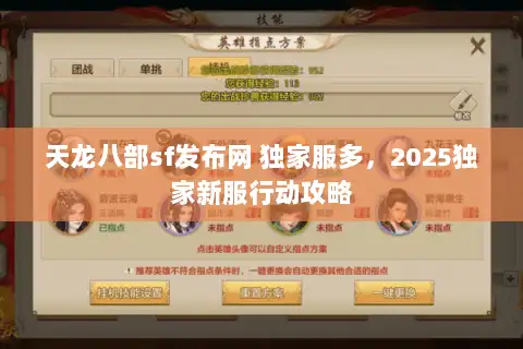 天龙八部sf发布网 独家服多，2025独家新服行动攻略