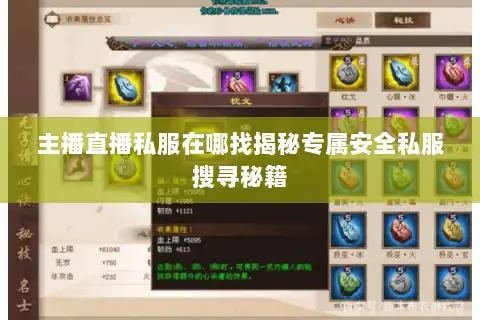 主播直播私服在哪找揭秘专属安全私服搜寻秘籍