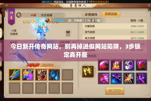 今日新开传奇网站,别再掉进假网站陷阱,3步锁定真开服 今日新开传奇网站,别再掉进假网站陷阱,3步锁定真开服