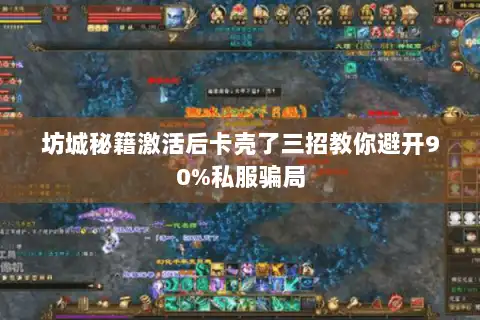 坊城秘籍激活后卡壳了三招教你避开90%私服骗局