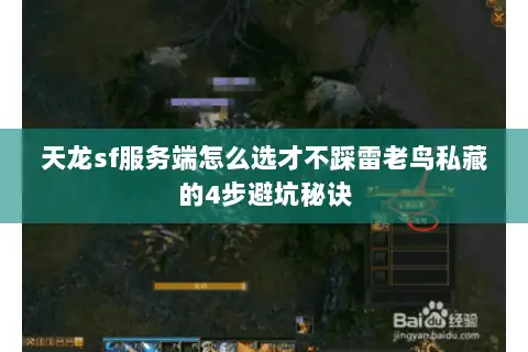 天龙sf服务端怎么选才不踩雷老鸟私藏的4步避坑秘诀 天龙sf服务端怎么选才不踩雷老鸟私藏的4步避坑秘诀