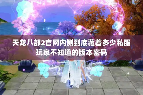 天龙八部2官网内侧到底藏着多少私服玩家不知道的版本密码