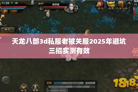 天龙八部3d私服老被关服2025年避坑三招实测有效