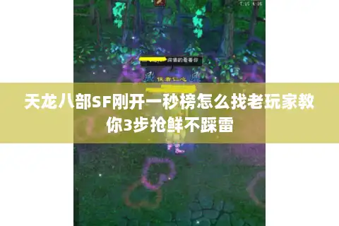 天龙八部SF刚开一秒榜怎么找老玩家教你3步抢鲜不踩雷