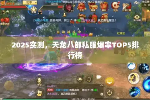 2025实测，天龙八部私服爆率TOP5排行榜