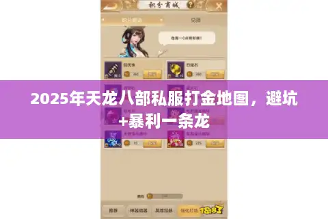 2025年天龙八部私服打金地图，避坑+暴利一条龙
