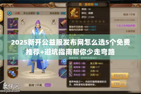 2025新开公益服发布网怎么选5个免费推荐+避坑指南帮你少走弯路