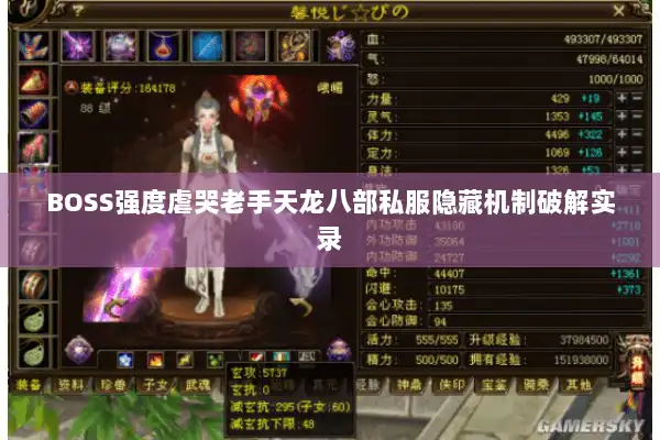 BOSS强度虐哭老手天龙八部私服隐藏机制破解实录