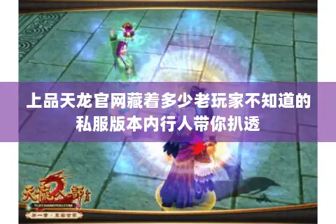 上品天龙官网藏着多少老玩家不知道的私服版本内行人带你扒透
