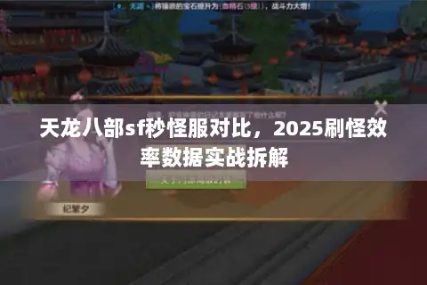 天龙八部sf秒怪服对比，2025刷怪效率数据实战拆解