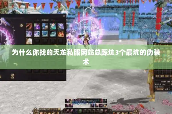 为什么你找的天龙私服网站总踩坑3个最坑的伪装术