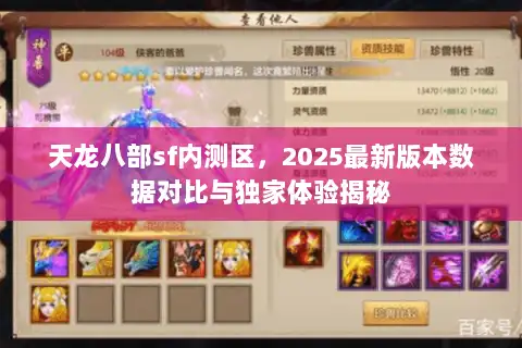 天龙八部sf内测区，2025最新版本数据对比与独家体验揭秘