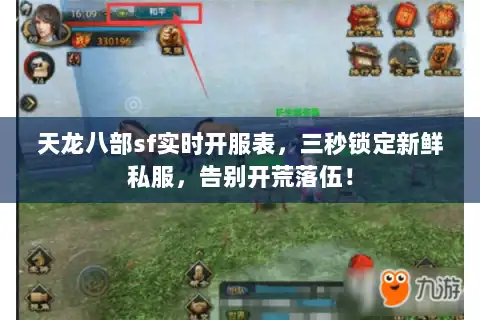 天龙八部sf实时开服表，三秒锁定新鲜私服，告别开荒落伍！
