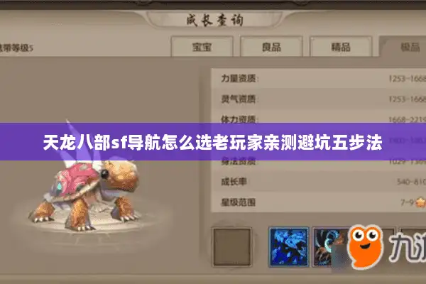 天龙八部sf导航怎么选老玩家亲测避坑五步法