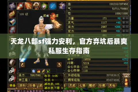 天龙八部sf强力安利，官方弃坑后暴爽私服生存指南