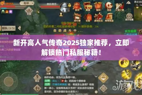 新开高人气传奇2025独家推荐，立即解锁热门私服秘籍！