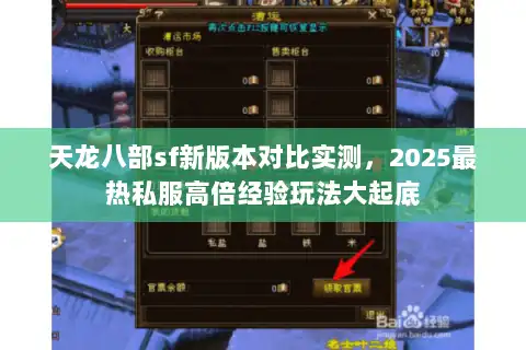 天龙八部sf新版本对比实测,2025最热私服高倍经验玩法大起底 天龙八部sf新版本对比实测,2025最热私服高倍经验玩法大起底