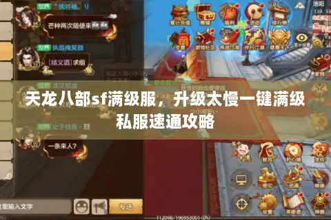 天龙八部sf满级服，升级太慢一键满级私服速通攻略