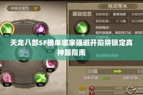 天龙八部SF榜单哪家强避开陷阱锁定真神服指南