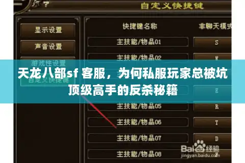 天龙八部sf 客服,为何私服玩家总被坑顶级高手的反杀秘籍 天龙八部sf 客服,为何私服玩家总被坑顶级高手的反杀秘籍