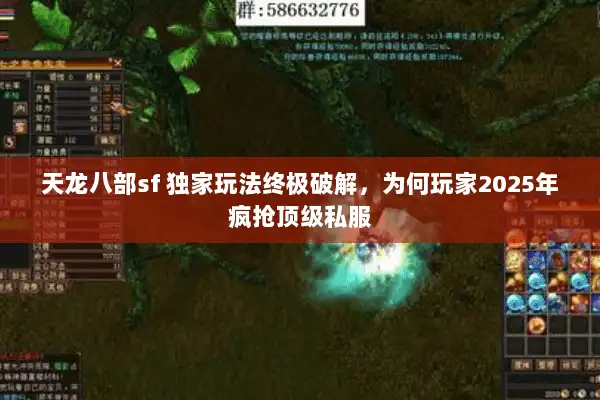 天龙八部sf 独家玩法终极破解，为何玩家2025年疯抢顶级私服