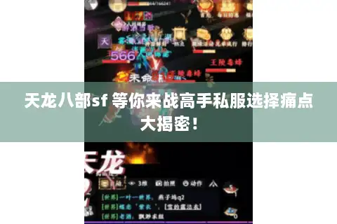 天龙八部sf 等你来战高手私服选择痛点大揭密! 天龙八部sf 等你来战高手私服选择痛点大揭密!