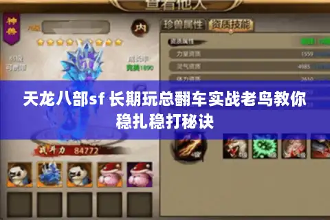 天龙八部sf 长期玩总翻车实战老鸟教你稳扎稳打秘诀