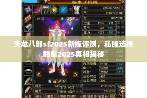 天龙八部sf2025新版评测，私服选择翻车2025真相揭秘